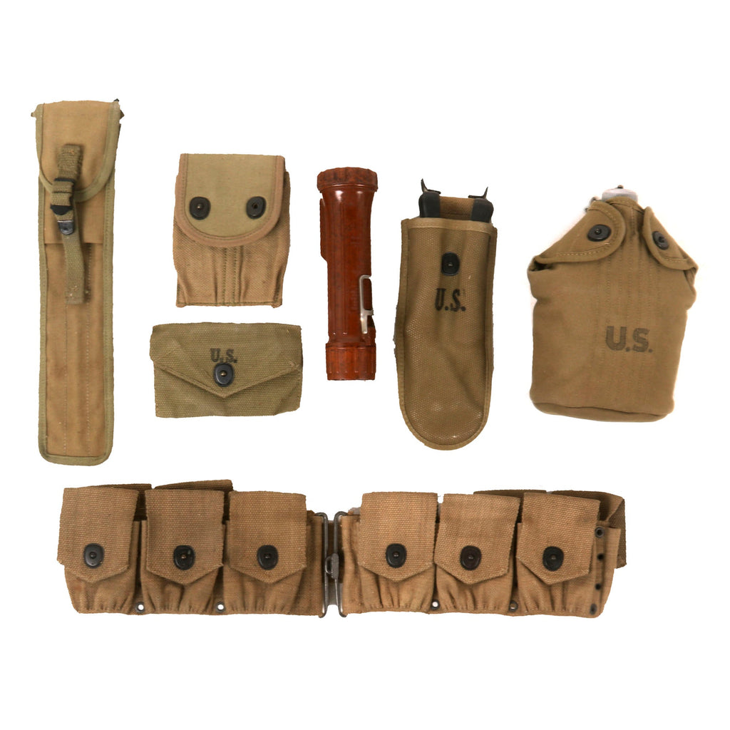 Original U.S. WWII Unissued G.I. Field Gear Lot Featuring Cleaning Rod Kit, Wire Cutters, and More - 7 Items Original Items