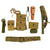Original U.S. WWI & WWII Unissued G.I. Field Gear Lot Featuring Pick Mattock Set & Bandage Pouch with Carlisle Bandage - 7 Items Original Items
