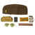 Original U.S. WWII Personal Effect Items Lot Including Waterproof Jungle Bag & Lighter Original Items