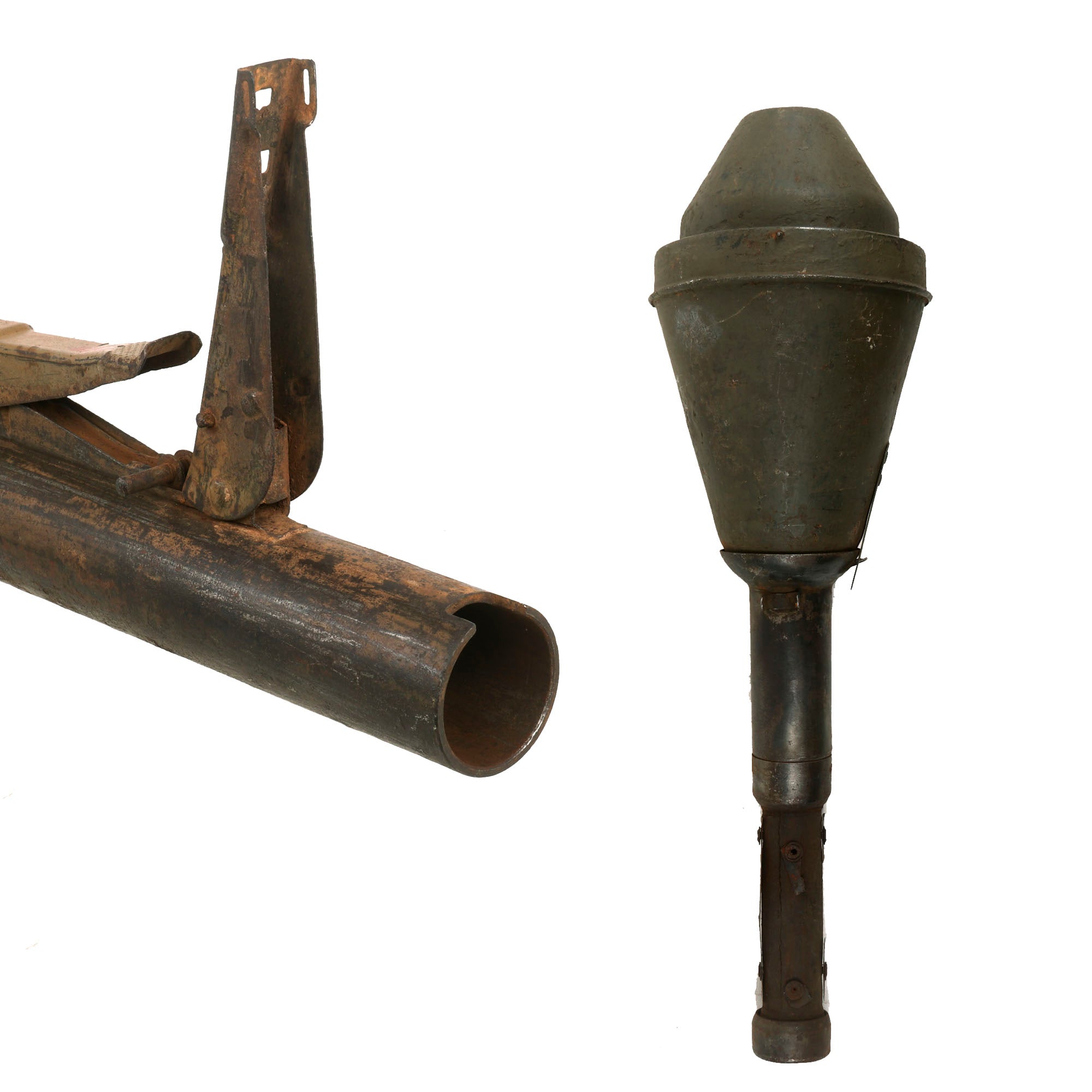 Anzerfaust Original German WWII Inert Panzerfaust 60 Anti-Tank Rocket with Launch ...