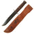 Original U.S. WWII Late War Navy Mark 2 KA-BAR Fighting Knife by Union Cutlery with Leather Scabbard - With Union Cutlery Kabar “Care Card” Original Items