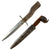 Original Imperial German WWI DEMAG Crank Handle Ersatz Trench Knife Bayonet with Scabbard Original Items