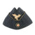 Original German WWII Luftwaffe Officer M38 Blue Wool Overseas Cap - Schiffchen Original Items