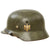 Original German WWII Army Heer M35 Double Decal Helmet with 1939 Dated 57cm Liner & Chinstrap - Stamped Q64 Original Items