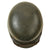 Original German WWII Luftwaffe M40 Single Decal Green Textured Camouflage Overpaint Steel Helmet with 58cm Liner and Chinstrap - EF66 Original Items