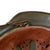 Original German WWII Luftwaffe M40 Single Decal Green Textured Camouflage Overpaint Steel Helmet with 58cm Liner and Chinstrap - EF66 Original Items