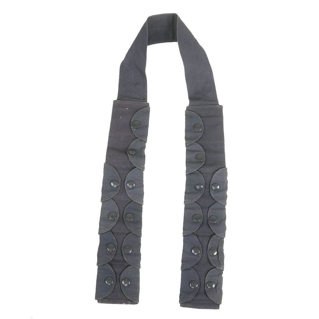 Original Rare German WWII Early Luftwaffe Blue Fallschirmjäger Paratrooper Ammo Bandolier by Karl Lotz Original Items