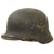 Original German WWII Single Decal Luftwaffe M40 Helmet with 1940 Dated Size 56 Liner & Chinstrap - Stamped Q64 Original Items