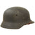 Original German WWII Single Decal Luftwaffe M40 Helmet with 1940 Dated Size 56 Liner & Chinstrap - Stamped Q64 Original Items
