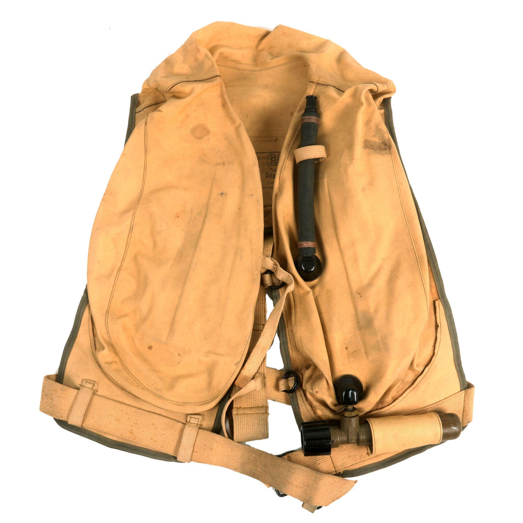 Original Rare German WWII Luftwaffe Life Vest Type 10-30 B-2 by Auer-Gesellschaft AG, Werk Oranienburg Original Items