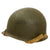 Original U.S. WWII Officer’s M1 Schlueter Front Seam Helmet with 4th Infantry Division Marked CAPAC Liner & Captain’s Bars Original Items