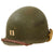 Original U.S. WWII Officer’s M1 Schlueter Front Seam Helmet with 4th Infantry Division Marked CAPAC Liner & Captain’s Bars Original Items