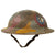 Original U.S. WWI Aviation Camouflage Painted M1917 Doughboy Helmet - Complete Original Items