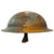 Original U.S. WWI Aviation Camouflage Painted M1917 Doughboy Helmet - Complete Original Items