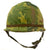 Original U.S. Vietnam War M1 Helmet with Camouflage Cover and 1980s Liner Original Items