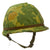Original U.S. Vietnam War M1 Helmet with Camouflage Cover and 1980s Liner Original Items