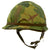 Original U.S. Vietnam War M1 Helmet with Camouflage Cover and 1980s Liner Original Items