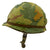 Original U.S. Vietnam War M1 Helmet with Camouflage Cover and 1980s Liner Original Items