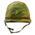 Original U.S. Vietnam War M1 Helmet with Camouflage Cover and 1980s Liner Original Items