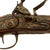 Original Central European Heavily Decorated Flintlock Trade Pistol with Embossed Brass Mountings - Circa 1830 Original Items
