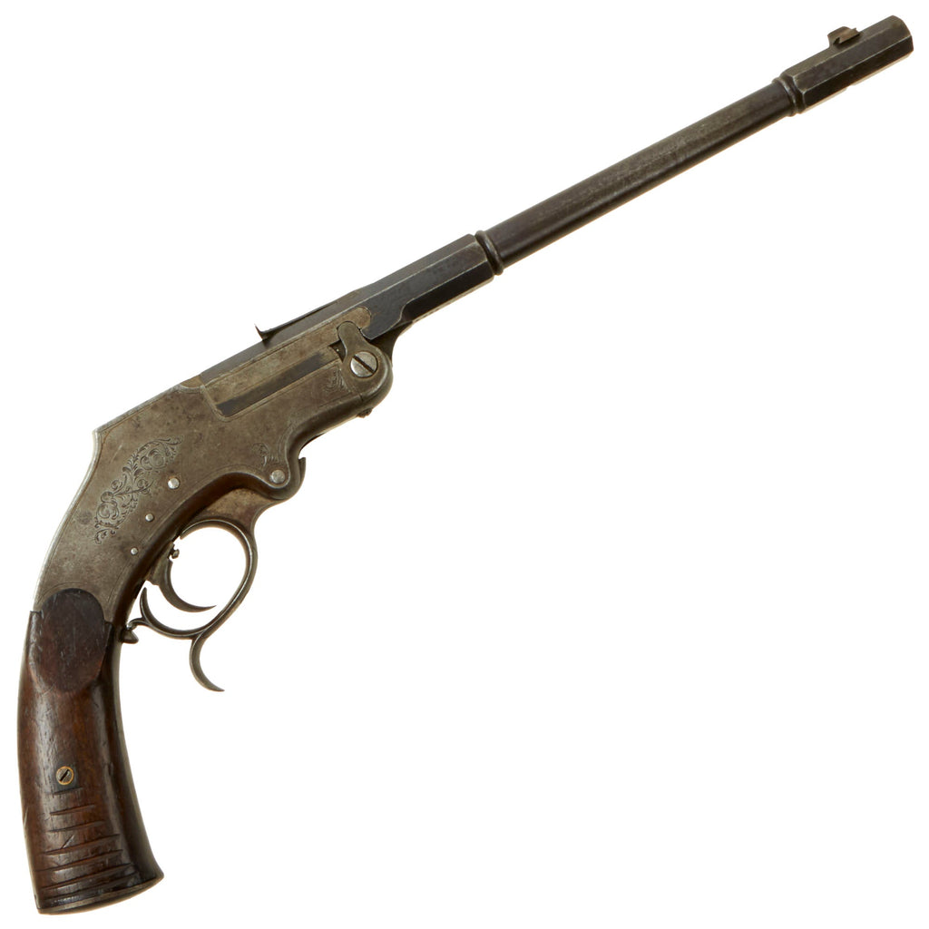 Original Late Victorian Era German .22cal Single Shot Top Break Target Pistol Serial 2933 - circa 1890 Original Items
