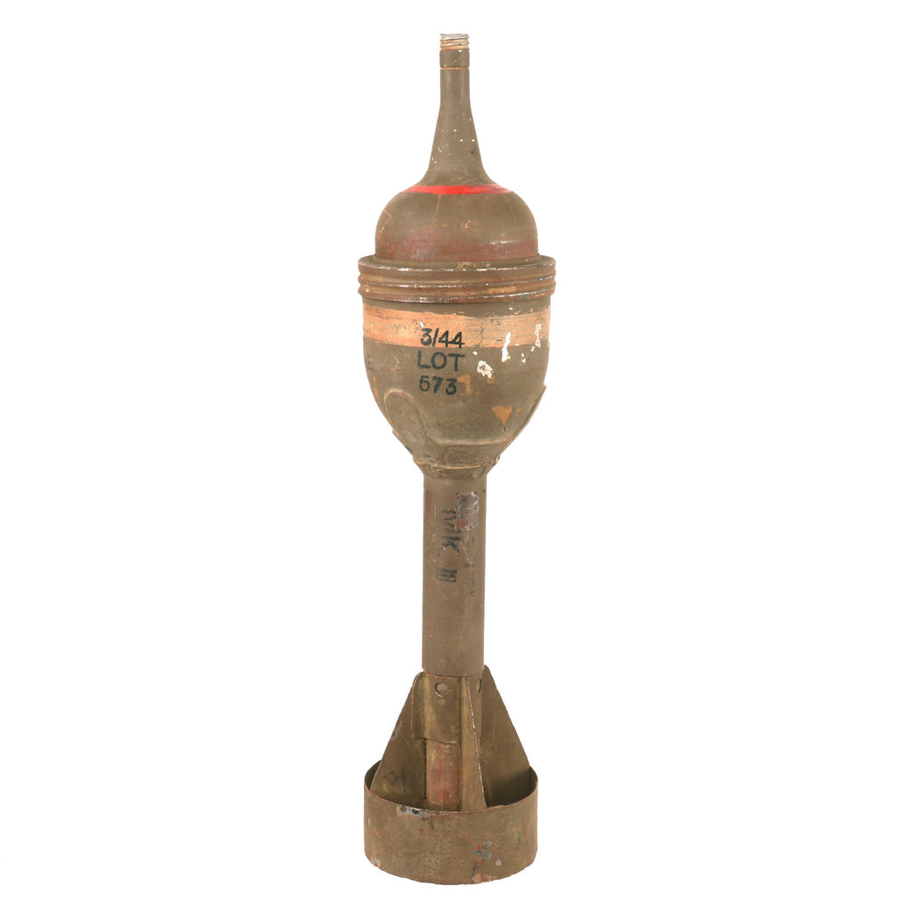 Original WWII British Inert PIAT Anti-Tank Bomb Launcher Round - Dated March 1944 Original Items