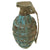 Original U.S. WWII MkII M21 Inert Practice Pineapple Fragmentation Hand Grenade with M200A1 Fuze Original Items