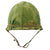 Original U.S. Vietnam War WWII Front Seam Swivel Bale McCord M1 Brigadier General’s Helmet with Vietnam War Camouflage Cover and WWII Westinghouse Liner Original Items