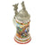 Original Imperial German Pre-WWI Royal Baden 1st Life Guard Grenadier Regiment 109 Beer Stein with Hinged Lid - Dated 1904-1906 Original Items