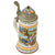 Original Imperial German Pre-WWI 21st Royal Bavarian Infantry Regiment Reservist Beer Stein with Prism Lid - Dated 1901-1903 Original Items