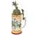 Original Imperial German Pre-WWI Schleswig-Holstein 13th Dragoon Regiment Beer Stein with Hinged Lid - Dated 1896-1899 Original Items