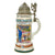 Original Imperial German WWI Era 19th Royal Bavarian Infantry Regiment Reservist Beer Stein with Prism Lid - Dated 1911-1913 Original Items