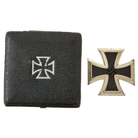 Original Excellent German WWII Cased Iron Cross First Class 1939 by B.H. Mayer's Art Mint of Pforzheim - EKI Original Items
