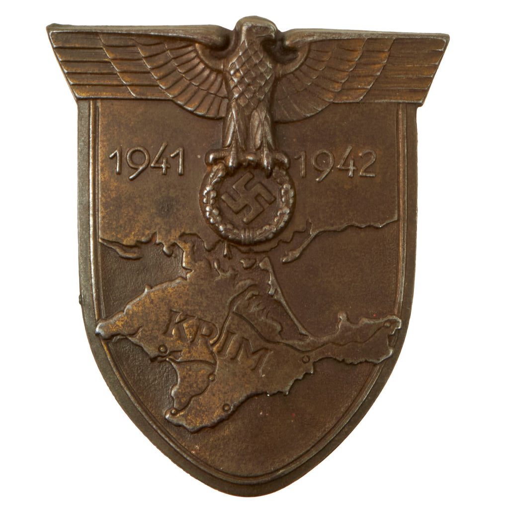 Original German WWII Heer Army Crimea Krim Shield Decoration - Krimschild Original Items