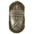 Original German WWII Heer Army Demyansk Shield Decoration with Back Plate & Fabric - "Missing Log" Variant Original Items