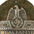 Original German WWII Heer Army Demyansk Shield Decoration with Back Plate & Fabric - "Missing Log" Variant Original Items