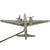 Original U.S. WWII Floating B24 Bomber Trench Art Stand - Dated 1944 Original Items