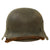 Original German WWII M42 No Decal Army Heer Helmet with 1943 Dated 56cm Liner & Chinstrap - EF64 Original Items