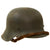 Original German WWII M42 No Decal Army Heer Helmet with 1943 Dated 56cm Liner & Chinstrap - EF64 Original Items