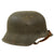 Original German WWII M42 No Decal Army Heer Helmet with 1943 Dated 56cm Liner & Chinstrap - EF64 Original Items