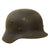 Original German WWII Army Heer M40 "No Decal" Steel Helmet with 55cm Liner - Stamped Q62 Original Items
