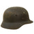 Original German WWII Army Heer M40 "No Decal" Steel Helmet with 55cm Liner - Stamped Q62 Original Items