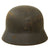 Original German WWII Army Heer M40 "No Decal" Steel Helmet with 55cm Liner - Stamped Q62 Original Items