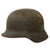 Original German WWII Army Heer M40 "No Decal" Steel Helmet with 55cm Liner - Stamped Q62 Original Items