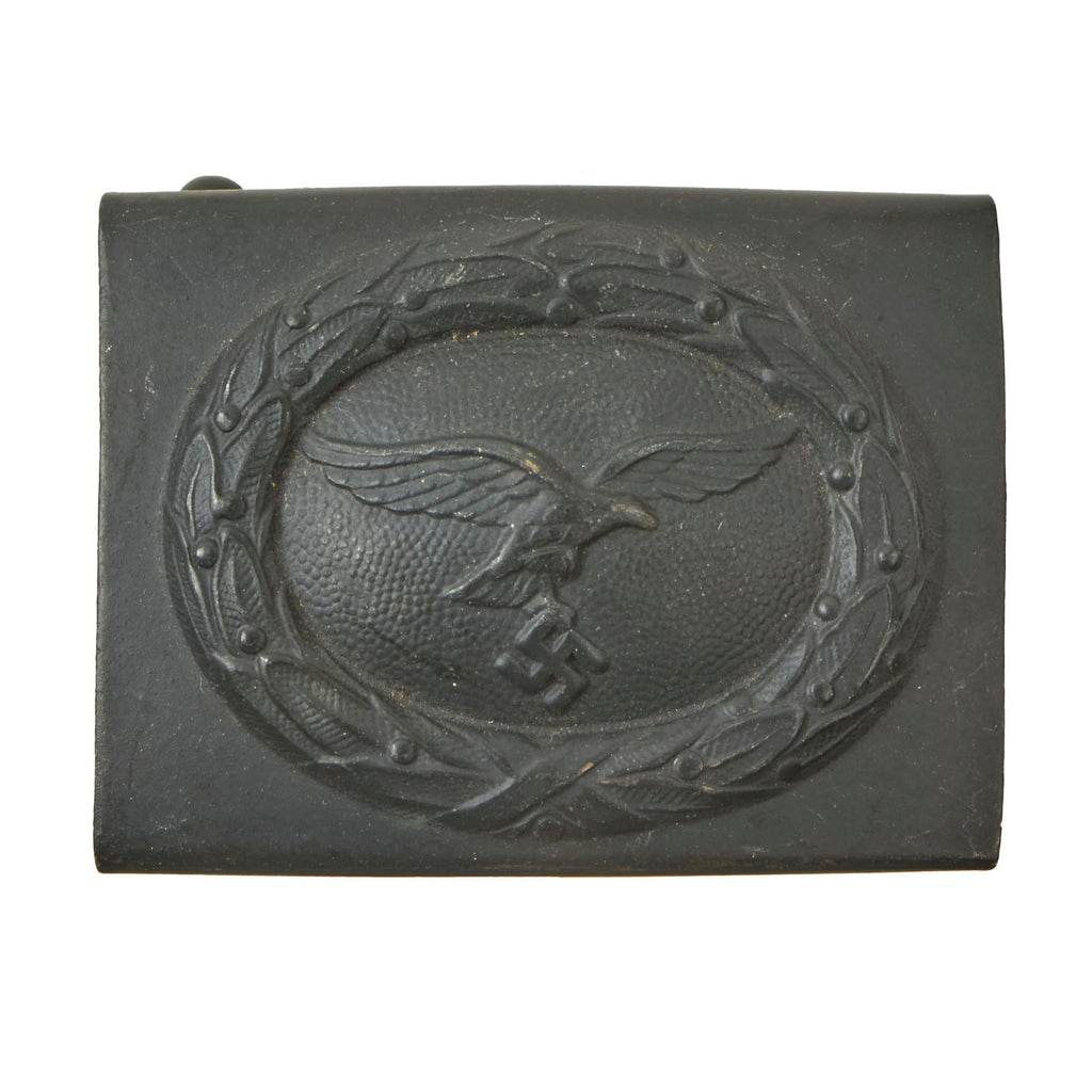 Original German WWII Unissued Luftwaffe Steel Belt Buckle - Unmarked Original Items