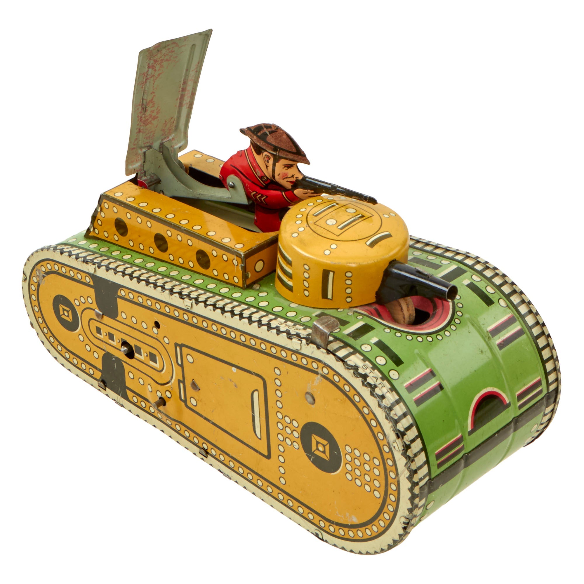 Buste De Tank/Char En Tôle Pour Jouets Anciens Type Gama Joustra Pi A 803875 Buste De Tank/Char En Tôle Pour Jouets Anciens Type Gama Joustra Pi A 803875