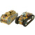 Original U.S. WWII Era Tin Lithographed Mechanical Toy Tanks by Louis Marx & Co With Popout Rifleman - Lot of 2 Original Items