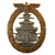 Original German WWII Ear War Tombak High Seas Fleet Badge by C. Schwerin & Sohn of Berlin Original Items