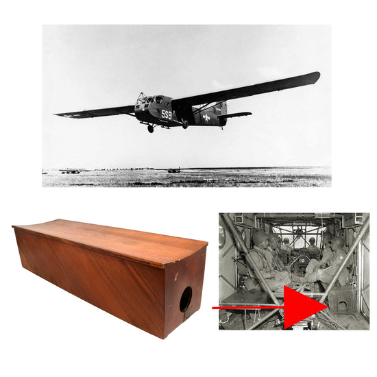 Original U.S. WWII Waco CG-4 Glider Right Side Wooden Troop Bench with Original Markings Original Items