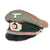 Original German WWII Service Used Army Heer Artillery Officers Schirmmütze Visor Crush Cap - Missing Sweatband Original Items
